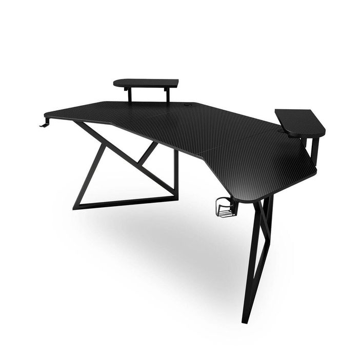MIUZ Gaming Desk Large Size Computer Gaming Office Desk Carbon Fiber Table