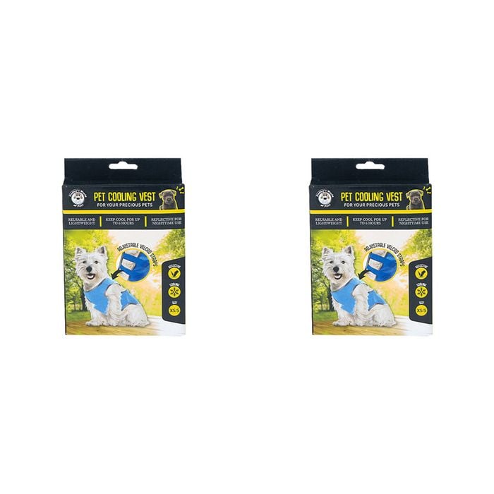 2x Dudley's World Of Pets Dog/Cat/Pet Portable Cooling Vest- Extra-Small/Small