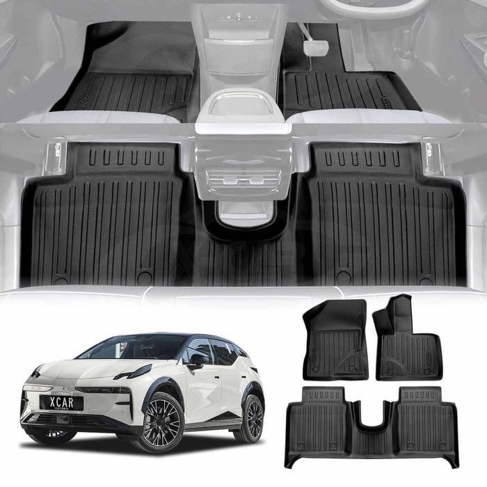 3D Floor Mats for Zeekr X 2024-2025 Heavy Duty All Weather Car Mats Carpet Liner Set