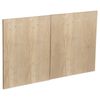 Kaboodle 1000mm Hazelnut V Modern Fridge Cabinet Doors - 2 Pack
