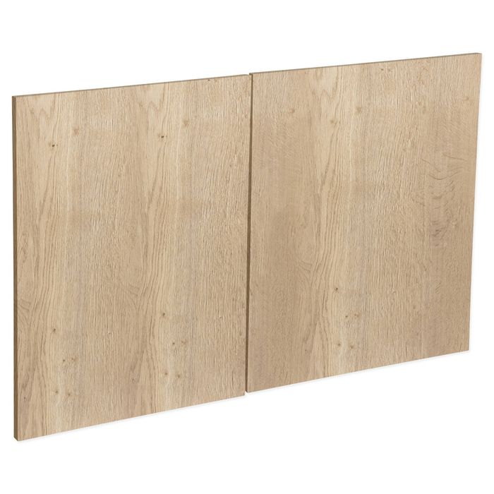 Kaboodle 1000mm Hazelnut V Modern Fridge Cabinet Doors - 2 Pack