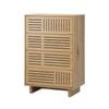Oikiture 4 Chest of Drawers Storage Cabinet Dresser Table Tallboy Natural