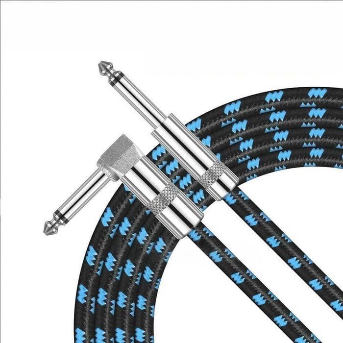3m Electric Guitar Lead Cord Cable 6.35mm 1/4" Jacks For Amp Pedals Instrument