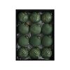 Catzon 12 Pcs Elegant Christmas Ball Ornaments 8CM Shatterproof Pendants for Holiday Decor-Green