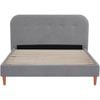 Venus Double Boucle Bed Frame - Light Grey