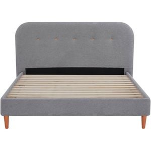 Venus Double Boucle Bed Frame - Light Grey
