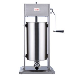 VEVOR  Manual Sausage Stuffer 15 L Vertical Sausage Machine 304 Stainless Steel