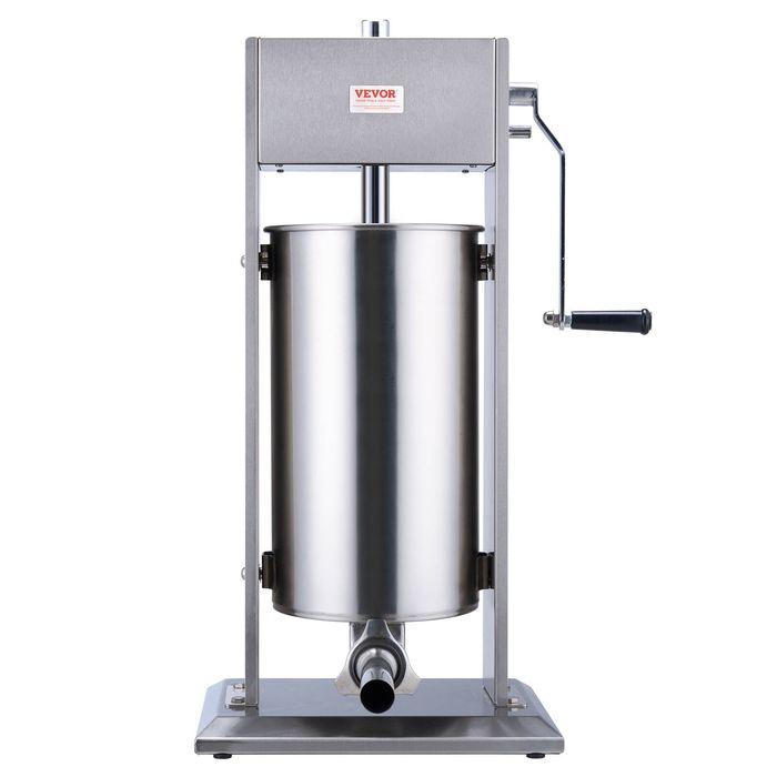 VEVOR  Manual Sausage Stuffer 15 L Vertical Sausage Machine 304 Stainless Steel