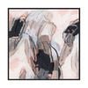 Artey | Tangerine Tango I - Framed Canvas - Black Frame - 100 x 100cm