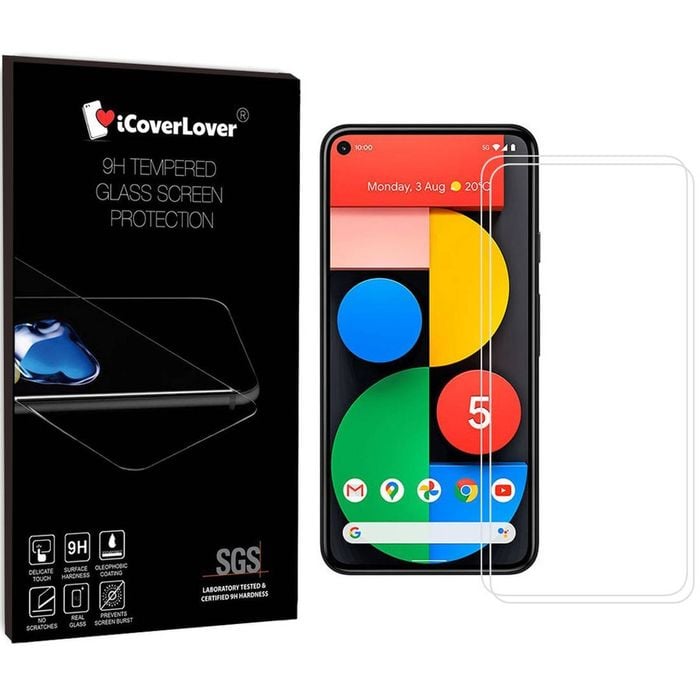 Icoverlover [2-pack] For Google Pixel 5 Tempered Glass Screen Protector Clear
