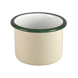 Urban Style Enamelware 5x4cm Ramekin w/ Green Rim - Cottage