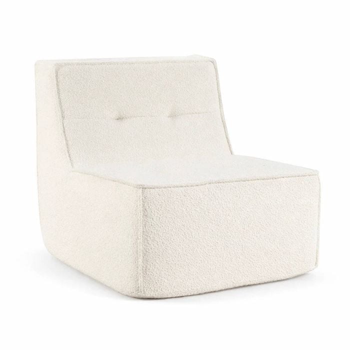 Grumpi Furniture Loungi Armchair - Boucle Ivory