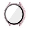 PC Full Cover Screen Glass Protector Shell Case - For Samsung Galaxy Watch 7th 44mm (Rose pink)