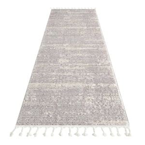 Addie Soft Pile Rug Light Grey - 80 X 150 Cm