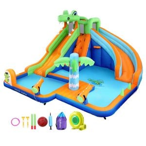 AirMyFun Kids Inflatable Pool Water Slide Park 465X390CM