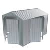 Build-a-Shed 2.3 x 3.0 x 2.3m Gable Double Hinged Side Doors Shed - Zinc