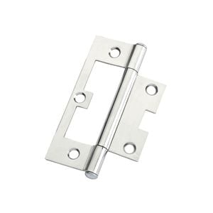 Lane 90mm Polished Chrome Easy Fit Fixed Pin Hinge - 20 Pack