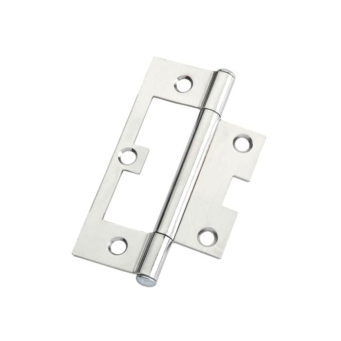 Lane 90mm Polished Chrome Easy Fit Fixed Pin Hinge - 20 Pack