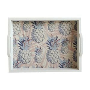 Rayell Pineapple Food Serving Tray Pink 40x30x6cm