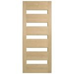 Corinthian 2040 x 920 x 40mm Entrance Door Blonde Oak Clear Glass AWO52G - 920mm