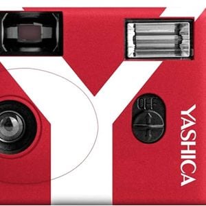 Yashica MF-1 Snapshot Reusable 35mm Film Camera - Y Edition Red