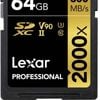 Lexar Professional 2000X SDHC/SDXC UHS-II SD Card -64GB