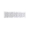 White Silver Candles Sheer Organza Glitter Table Runner 40 x 138 cm Silver