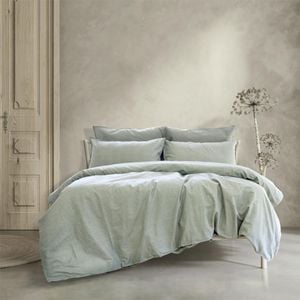 Ardor Boudoir Embre Queen Bed Quilt Cover Set Linen Look Cotton Seagrass