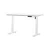 Oikiture Electric Standing Desk Single Motor 120CM White Tabletop