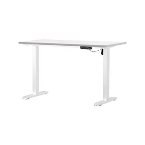 Oikiture Electric Standing Desk Single Motor 120CM White Tabletop