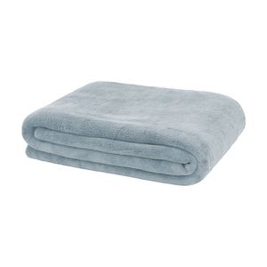 Bambury Large Microplush Comfy Throw Rug/blanket Steel Blue 170x130cm