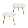 SOGA 60x60cm White Small Side Coffee Table Living Room Balcony Home DÃ©cor Style