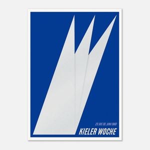 Galrie Kieler Woche 1968 Regatta Vintage Art Poster - Sailing History, Poster Only, 70 x 100cm (28 x 40inch)