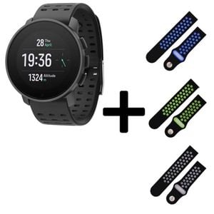 Suunto 9 Peak Pro GPS Watch (Black) + R&N Strap Edition