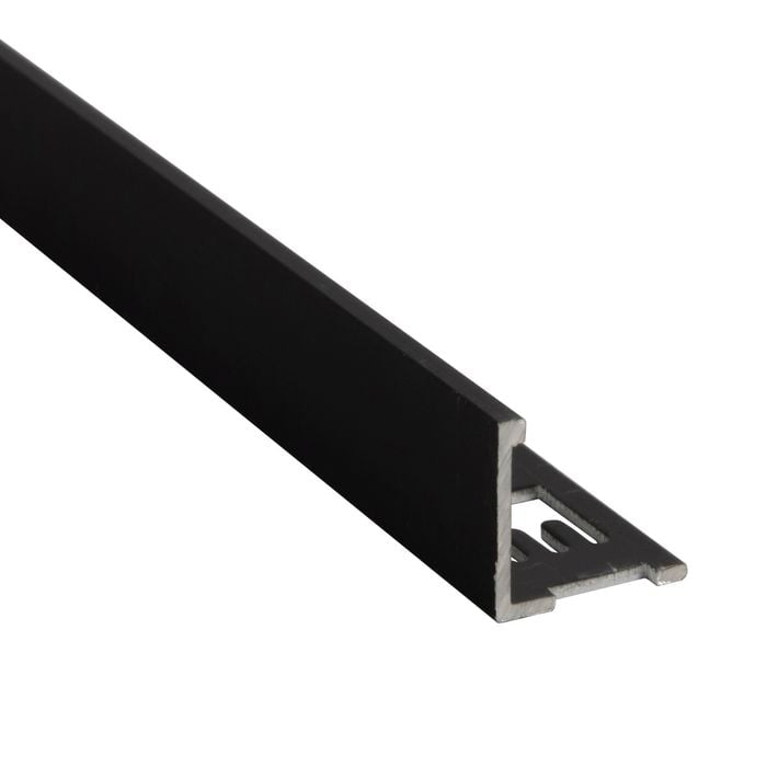 QEP 12.5mm x 3m Black Angle L Shape Tile Trim