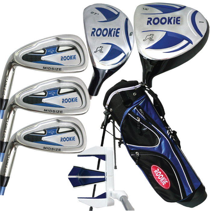 Rookie - Kids Golf Set LH - 7 Pce Blue 4 to 7 YRS