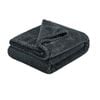 Bloomington Soft Diamond Fleece Throw Rug/Blanket 150 x 200 cm Charcoal