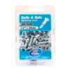 Zenith 1/4" x 25mm Zinc Plated Mushroom Head Bolts And Nuts - 50 Pack