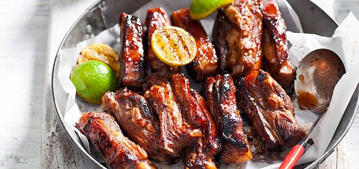 Tender lamb ribs
