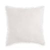 Vintage Design Homewares White French Linen Filled Cushion - 55cm x 55cm