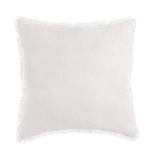 Vintage Design Homewares White French Linen Filled Cushion - 55cm x 55cm