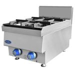 Cookrite LPG Gas Bench top 2 Open Burner Cooktop