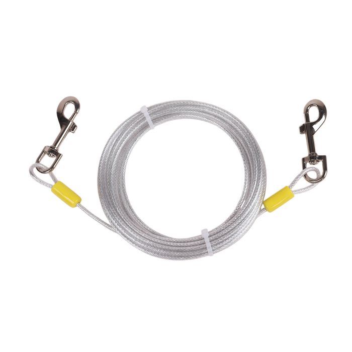 Happy Tails 10m Silver Cable Tie-Out