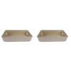 2PK Urban Kitchen Rose Gold Deep Pan Cooking Tray 40x28cm
