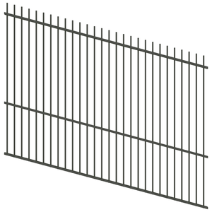 ProtectorAl 1201 - 2400 x 1800mm Woodland Grey Raked 16-30º Picket Top Pool Fence Panel