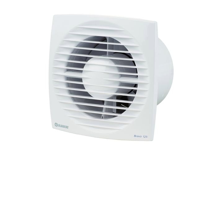 Blauberg 125mm White BRAVO Low Profile Wall / Ceiling Exhaust Fan