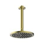 Gareth Ashton WELS 3 Star 8L/min Brushed Brass Overhead Vertical Shower