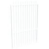 ProtectorAl 800 - 1200 x 1800mm Pearl White Aluminium Pool Gate Picket Top With Mid Rail