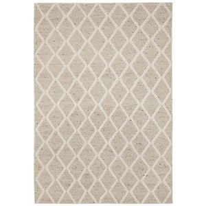 The Rug Connection Klara Beige 280x190cm - Large Hand Loomed Indoor Floor Rug