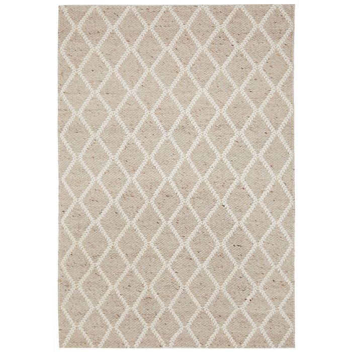 The Rug Connection Klara Beige 280x190cm - Large Hand Loomed Indoor Floor Rug